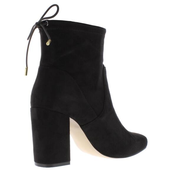 NWT Steve Madden Black Faux Suede Pull On Booties - Size 10 - Picture 2 of 7